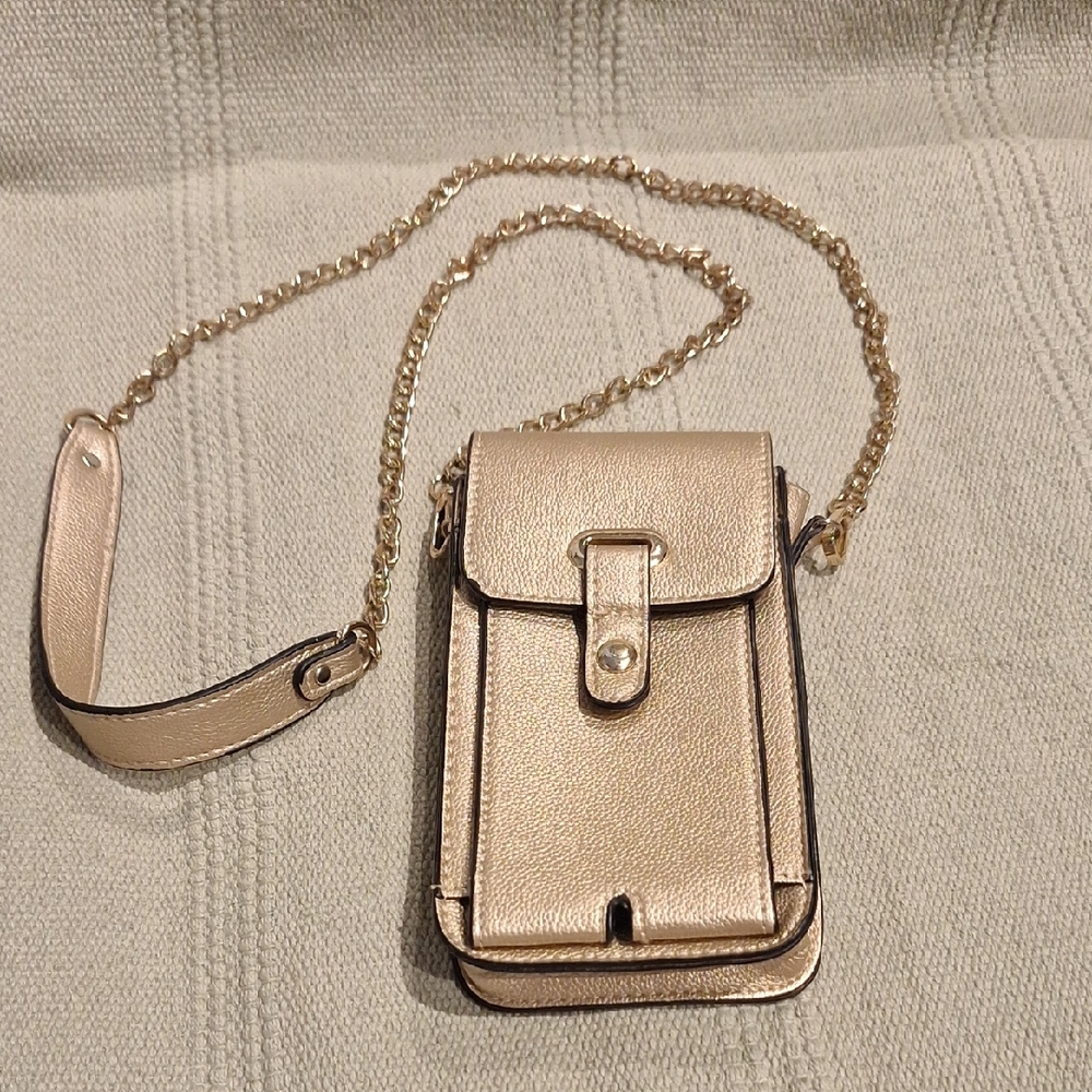 Mellow World Gold Crossbody Chain Phone Case/purse
